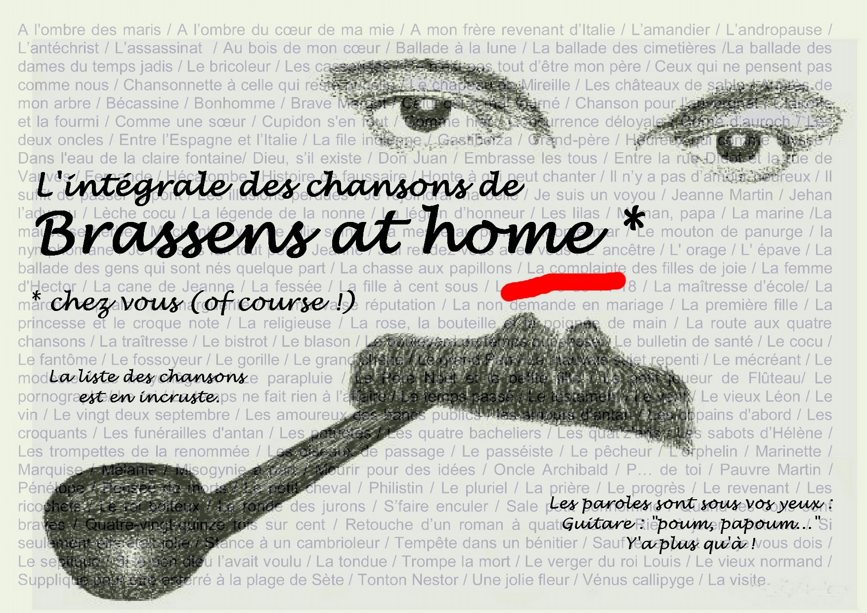 Brassens at home (affiche)